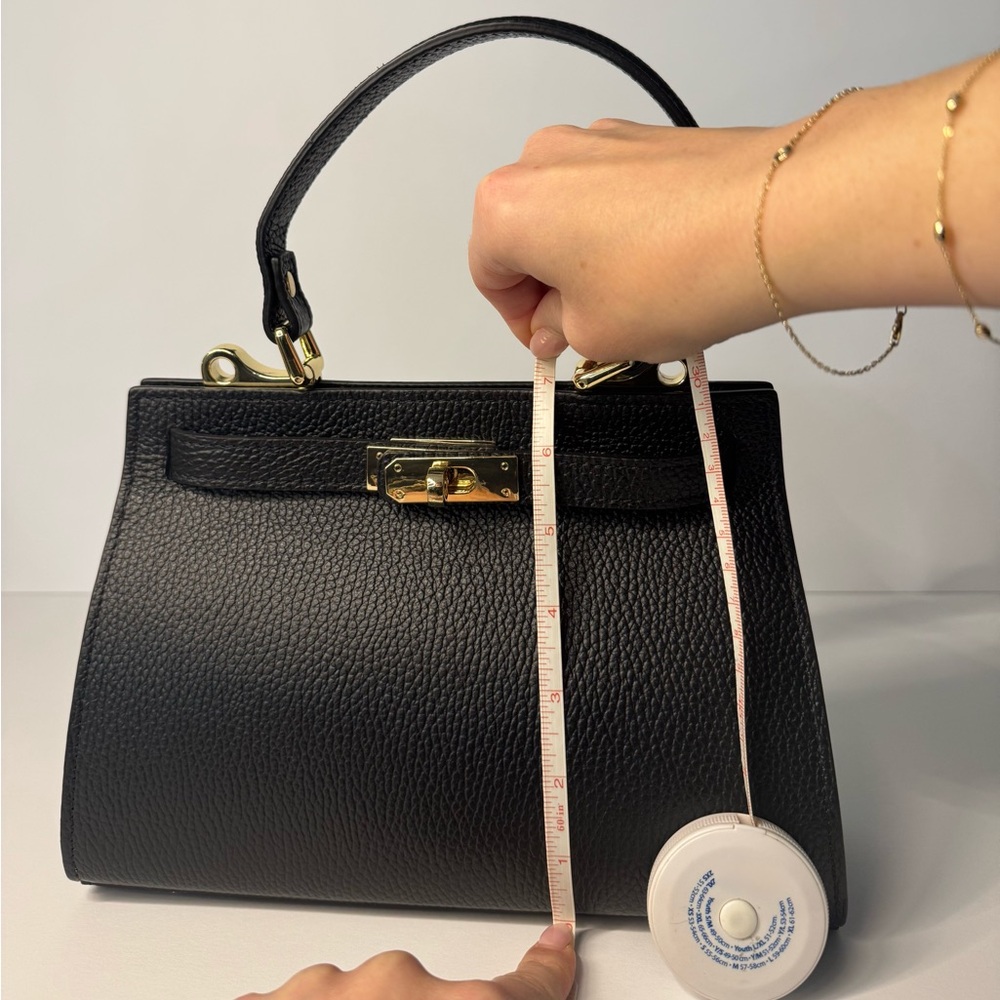 🇮🇹 “Florentina” Black Genuine Italian Leather Purse - Picture 7 of 7